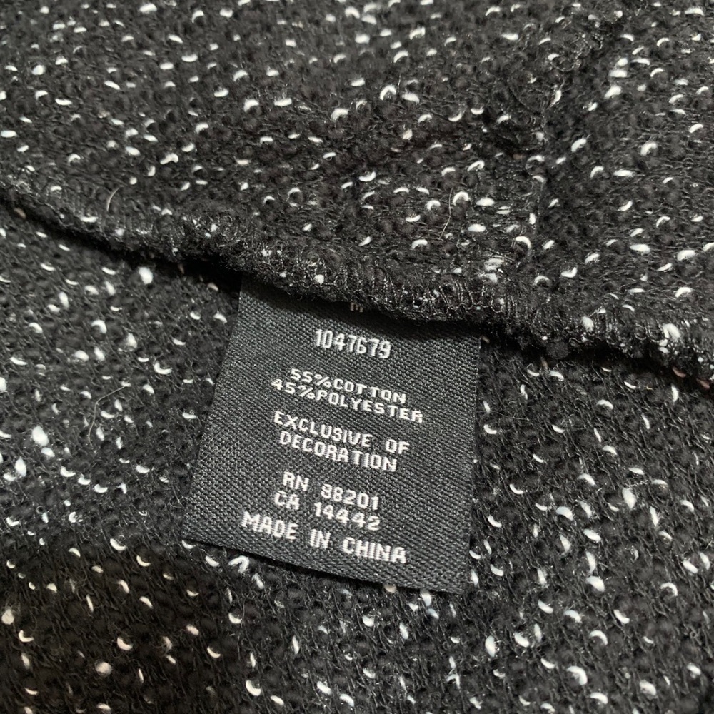 BNCI by BLANC NOIR Black White Sweater Cardigan M - Picture 9 of 9